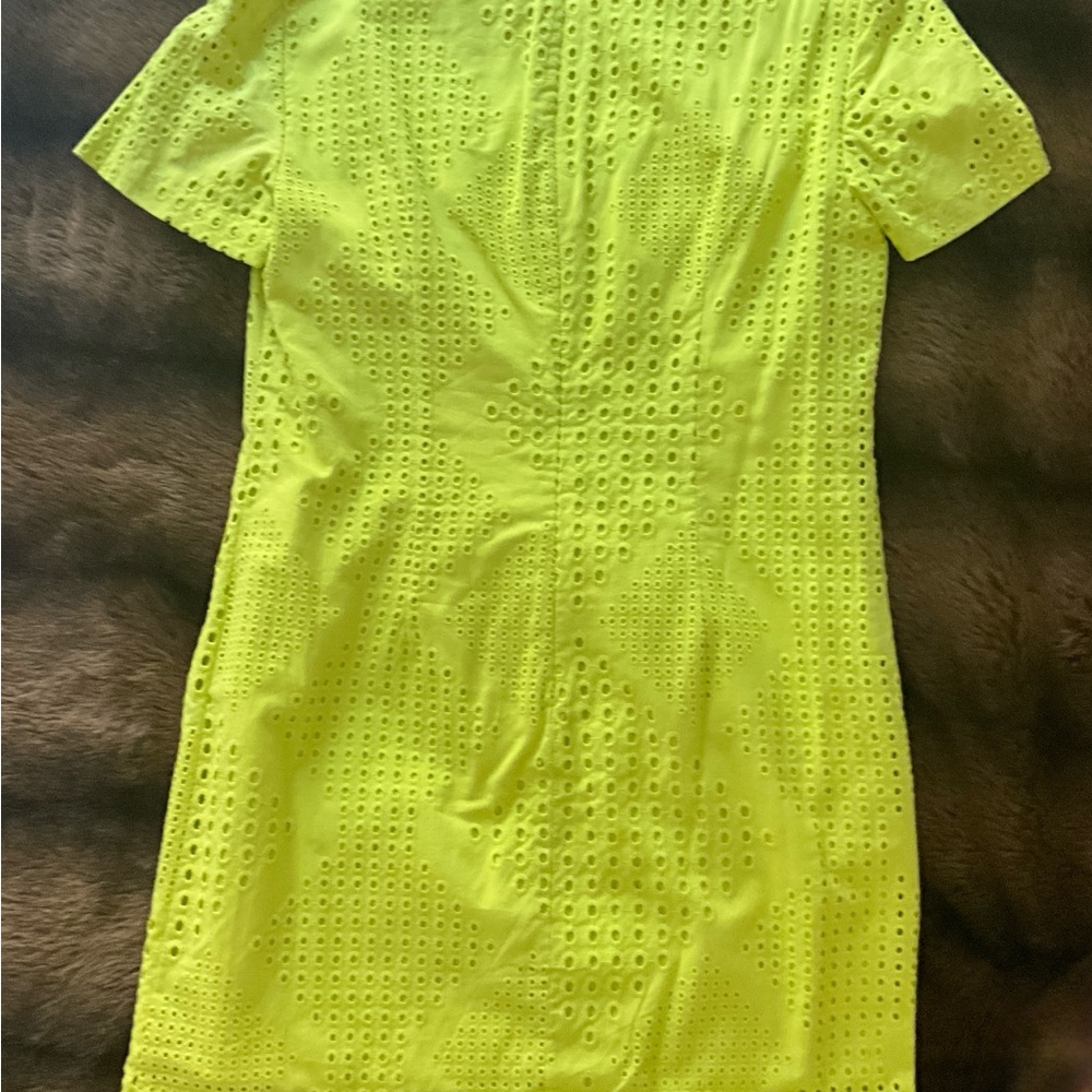 Trina Turk Lime Green Eyelet Dress - Picture 4 of 11